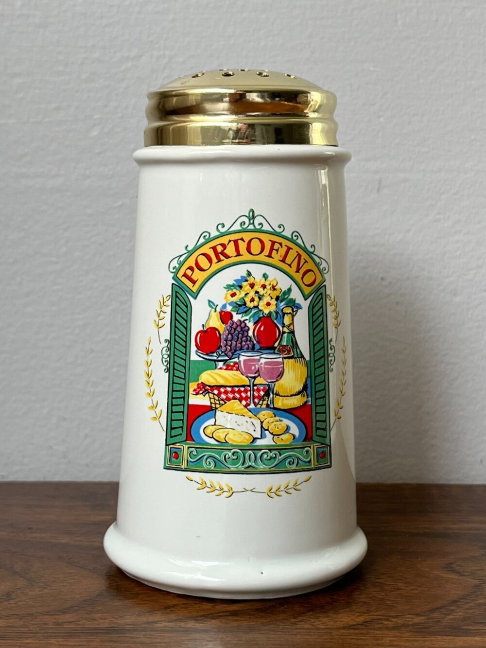 Himark Portofino Parmesan Cheese Shaker 1980s Italian Ceramic